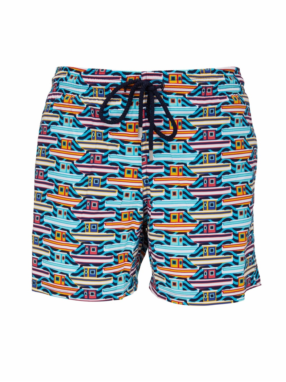 Vilebrequin Moorise Mykonos Boat Print Swim Shorts Boys